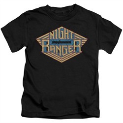 Night Ranger Kids Shirt Logo Black T-Shirt