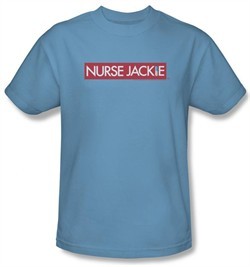 Nurse Jackie Shirt Logo Adult Carolina Blue T-Shirt Tee