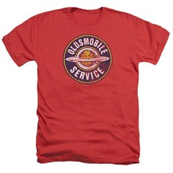 Oldsmobile Shirt Vintage Service Heather Red T-Shirt