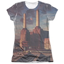 Pink Floyd Shirt Animals Poly/Cotton Sublimation Juniors T-Shirt Front/Back Print