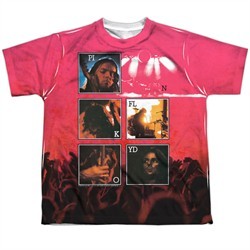 Pink Floyd Shirt Live Sublimation Youth T-Shirt Front/Back Print