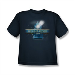 Polar Express Shirt Kids Train Logo Navy Blue Youth Tee T-Shirt