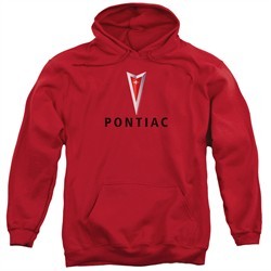Pontiac Hoodie Modern Logo Red Sweatshirt Hoody
