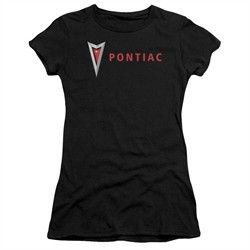 Pontiac Juniors Shirt Modern Logo Black T-Shirt