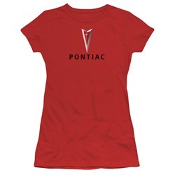 Pontiac Juniors Shirt Modern Logo Red T-Shirt