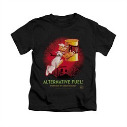 Popeye Shirt Alternative Fuel Kids Black Youth Tee T-Shirt