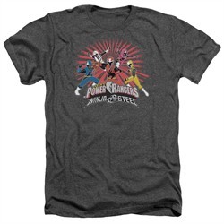 Power Rangers Ninja Steel Shirt Blast Heather Charcoal T-Shirt