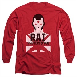 Rai Valiant Comics Long Sleeve Shirt Protector Red Tee T-Shirt