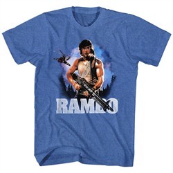 Rambo Shirt Wild Blue Yonder Heather Blue T-Shirt