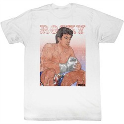 Rocky Shirt Cartoon White T-Shirt