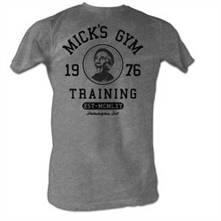 Rocky Shirt Mick's Gym Training Grey Heather T-Shirt