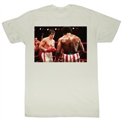 Rocky T-shirt Boxer Gripin and Trippin Adult White Tee Shirt