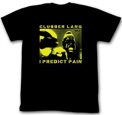 Rocky T-shirt Boxer Pain!!Clubber Lang Adult Black Tee Shirt