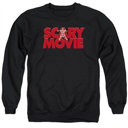 Scary Movie  Sweatshirt Logo Adult Black Sweat Shirt
