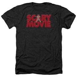 Scary Movie Shirt Logo Heather Black T-Shirt