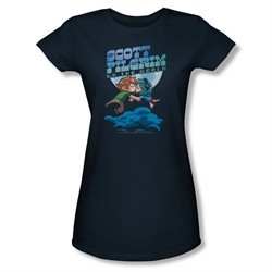 Scott Pilgrim Vs. The World Shirt Juniors Lovers Navy Tee T-Shirt