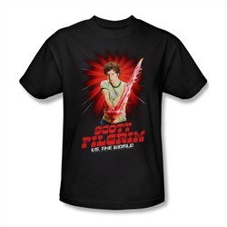 Scott Pilgrim Vs. The World Shirt Super Sword Adult Black Tee T-Shirt