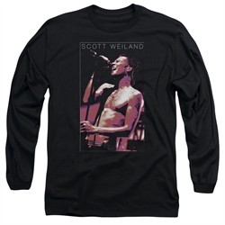 Scott Weiland Long Sleeve Shirt Vocal Blast Black Tee T-Shirt