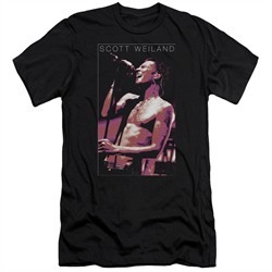 Scott Weiland Slim Fit Shirt Vocal Blast Black T-Shirt
