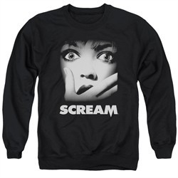 Scream  Sweatshirt Movie Poster Adult Black Sweat Shirt