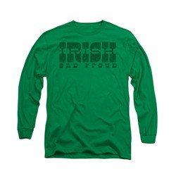 St. Patrick's Day Shirt Irish And Proud Long Sleeve Kelly Green Tee T-Shirt
