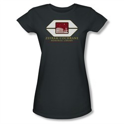 Star Trek Shirt Juniors Cochrane Charcoal T-Shirt