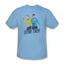 Star Trek Shirt Phasers Ready Light Blue T-Shirt