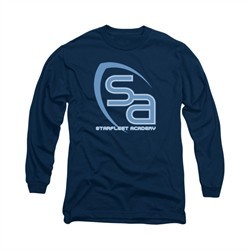 Star Trek Shirt SA Logo Long Sleeve Navy Tee T-Shirt