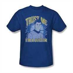 Star Trek Shirt Trust Me I'm A Doctor Royal Blue T-Shirt
