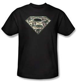 Superman Kids T-shirt All About The Benjamins Money Black Tee Youth