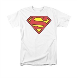 Superman Shirt Basic Logo White T-Shirt