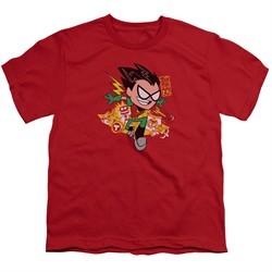 Teen Titans Go Shirt Kids Robin Red T-Shirt