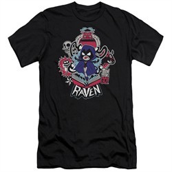 Teen Titans Go Shirt Slim Fit Raven Black T-Shirt