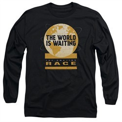 The Amazing Race Long Sleeve Shirt Waiting World Black Tee T-Shirt