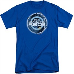 The Amazing Race Shirt Around The World Royal Blue Tall T-Shirt
