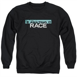 The Amazing Race Sweatshirt Bar Logo Adult Black Sweat Shirt
