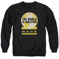 The Amazing Race Sweatshirt Waiting World Adult Black Sweat Shirt