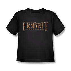 The Hobbit Battle Of The Five Armies Shirt Kids Logo Black Youth Tee T-Shirt
