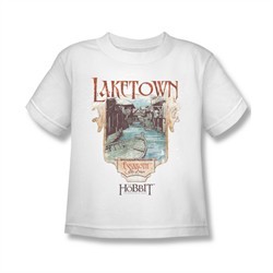 The Hobbit Desolation Of Smaug Shirt Kids Laketown White Youth Tee T-Shirt