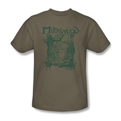 The Hobbit Desolation Of Smaug Shirt Mirkwood Line Adult Safari Green Tee T-Shirt