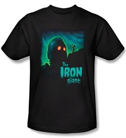 The Iron Giant T-Shirt Movie Look To The Stars Adult Black Tee Shirt