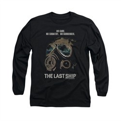 The Last Ship Shirt Mask Long Sleeve Black Tee T-Shirt