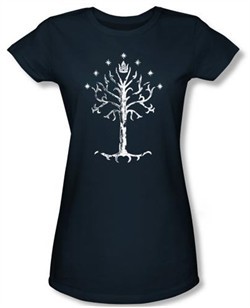 The Lord Of The Rings Juniors T-Shirt Tree Of Gondor Navy Tee Shirt