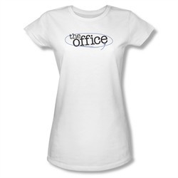 The Office Shirt Juniors Logo White T-Shirt