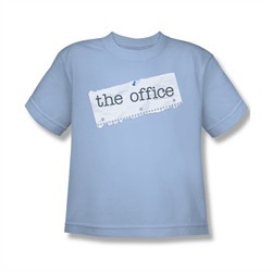The Office Shirt Kids Paper Logo Light Blue Youth T-Shirt