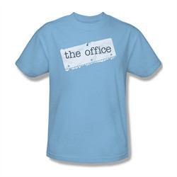 The Office Shirt Paper Logo Light Blue T-Shirt