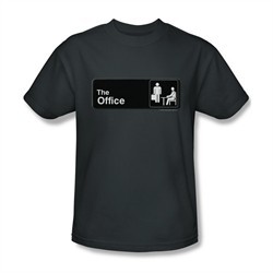 The Office Shirt Sign Logo Charcoal T-Shirt