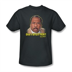 The Office Shirt Stutter Charcoal T-Shirt