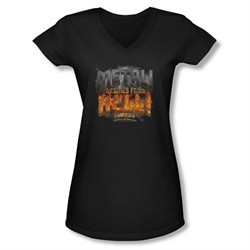 The Pick Of Destiny Shirt Juniors V Neck Metal! Black Tee T-Shirt