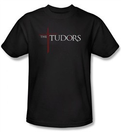 The Tudors Shirt Logo Adult Black T-Shirt Tee